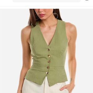 Green Ramy Brook cosette vest top